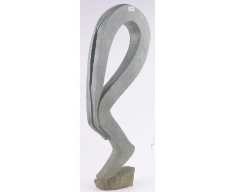 Dudsai Mushawepwere (Zimbabwean)a carved opal stone abstract statue, Long walk to freedom, height 3' 2"