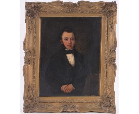 Early 19th century oil on canvas, portrait of a gentleman, unsigned, 18" x 14", framed.