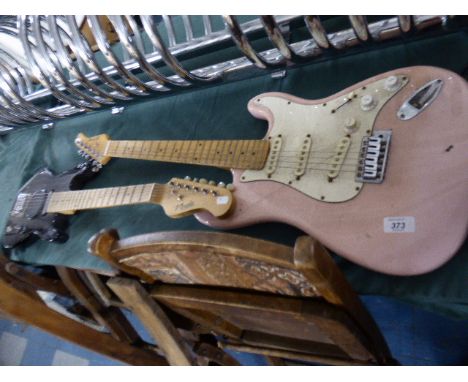 Two Children's Electric Guitars and A Yamaha Amplifier 