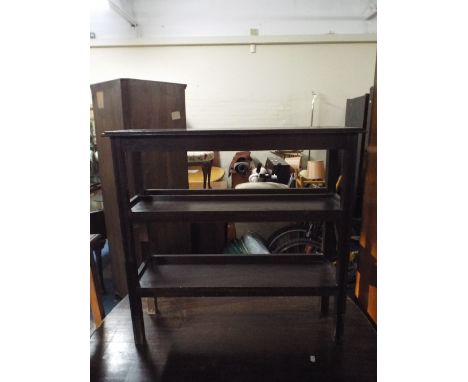 An Oak Two Shelf Unit, 76 cm Wide