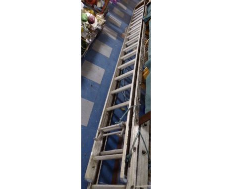 An Aluminium Extending Ladder