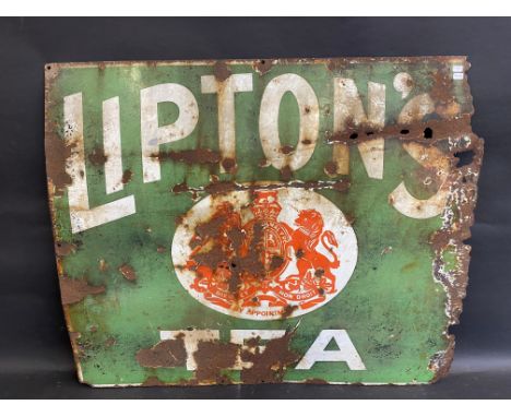 A Lipton's Tea enamel sign, 32 x 27".