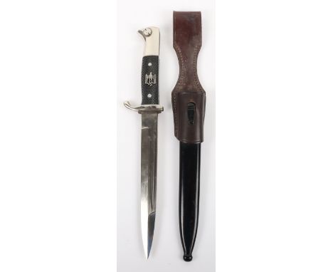 WW2 German Armed Forces NCO’s Parade Bayonet by Robert Klaas Solingen, fine example of the short pattern parade bayonet with 