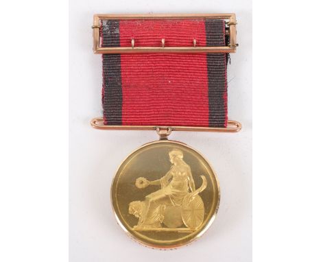 The Field Officers Gold Medal for Corunna 1809 Awarded to Major William Williams 81st Regiment of Foot, Wounded Multiple Time