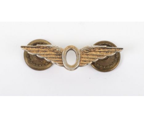 WW2 Royal Canadian Air Force (RCAF) Operations Badge, sterling silver example by Stephenson. With two screw post fittings to 