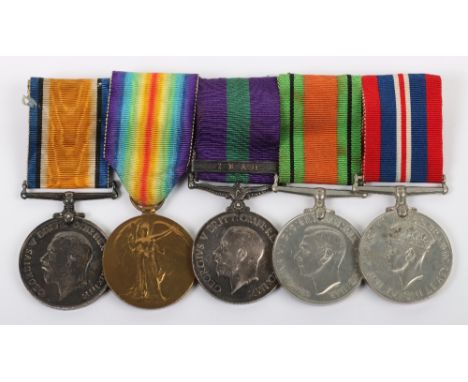 Great War &amp; Iraq Campaign Medal Group of Five 6th County of London Regiment and Royal Army Pay Corps, consisting British 