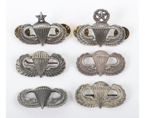 WW2 American Paratroopers Qualification Badge by J R Gaunt London, fine example with brooch pin fitting to the reverse; WW2 v