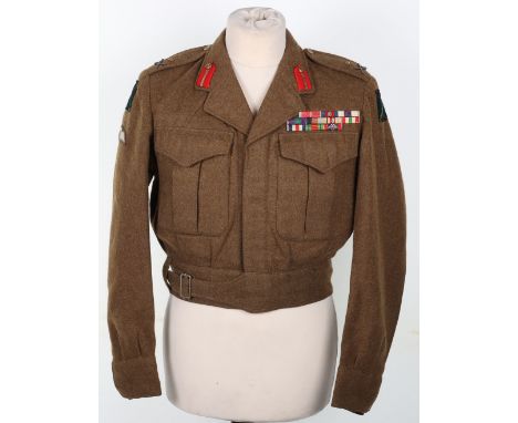 WW2 British Army Major Generals Battle Dress Blouse CBE DSO &amp; Bar and Military Cross Winner, an interesting officer tailo