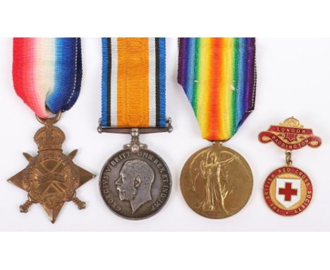 Great War Voluntary Aid Detachment (V.A.D) Medal Group of Three, consisting of 1914-15 star, British War Medal and Victory Me