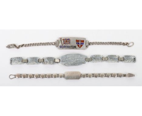 WW2 British 14th Army Identity Bracelet, fine example produced in silver and enamel with the reverse engraved “R.V. CHAPMAN 8
