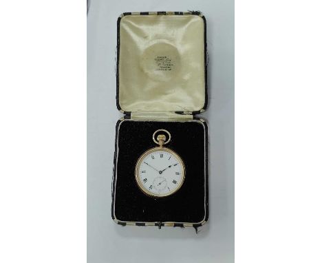 Notts County 1922-23 2nd Division Champions Gold Pocket Watch, presented to J. Cook in 9ct Gold, bearing 375 and Birmingham h