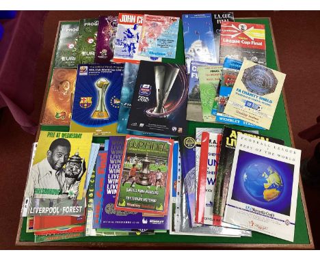 Big Match Programmes - F.A Cup finals, 89 Hillsborough semi. League Cup finals, Charity Shields, testimonials, Pele at Wednes