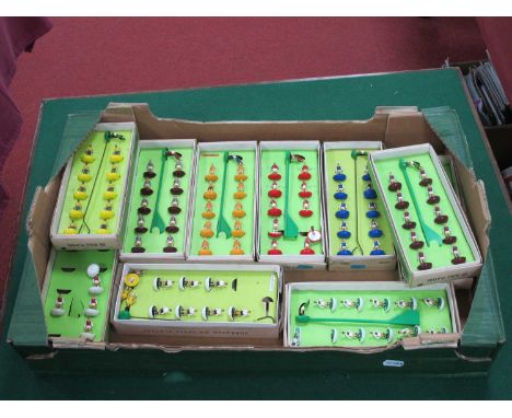 Subbuteo Teams - Crystal Palace, Wolves, Brazil, Aston Villa, Sheffield Wednesday, Liverpool, Plymouth, some damages, all box