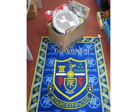 Tottenham Hotspur, 'Heat Gear' Dark Blue Away Shirt with 'AIA' logo, 'Dele' '20' to back size 5XL, scarves, books, mirror etc