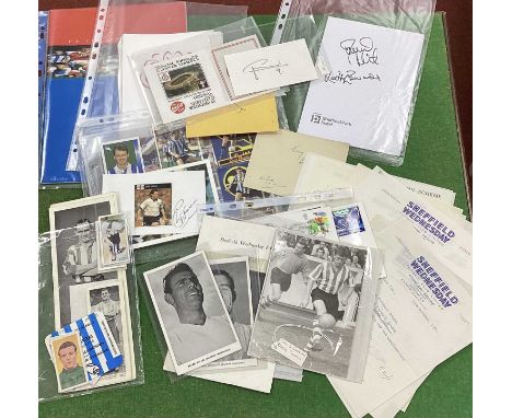 Sheffield Wednesday 1993 F.A Cup Final Replay Programme Bearing Signatures, signed menus, trade cards, F.D.C's, tickets, offi