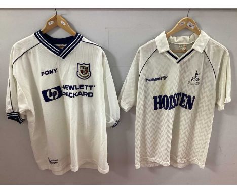 Tottenham Hotspur Hummel Home Shirt with 'Holsten' Logo, size XL. Pony home shirt with 'Hewlett Packard' logo size XL (2).