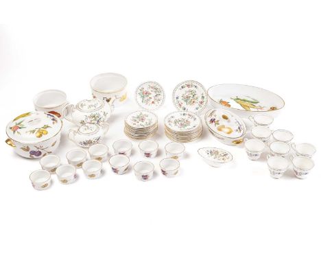 An Aynsley Pembroke pattern part tea service, with eight cups, eleven saucers, twelve side plates, small teapot, large teapot