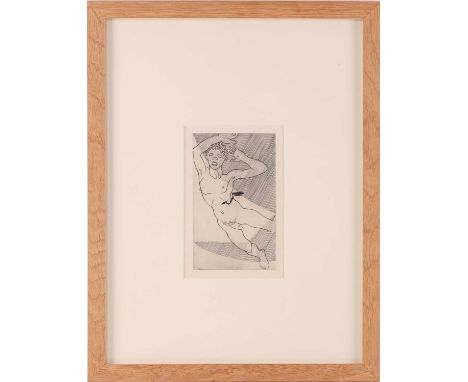 Stanley William Hayter (1901-1988), ‘Commode’, 1932, engraving, no.54/55, 15.5 cm x 9 cm framed and glazed.