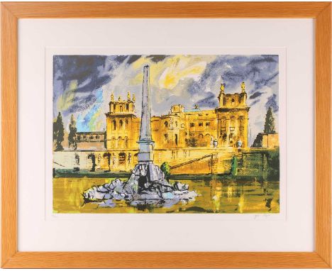 John Piper (1903-1992), 'Duchene Fountain, Blenheim Palace', limited edition colour print, No: 97/100, signed in pencil, 41.5