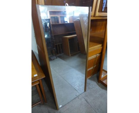 A teak framed mirror 