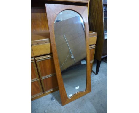 A teak framed mirror 