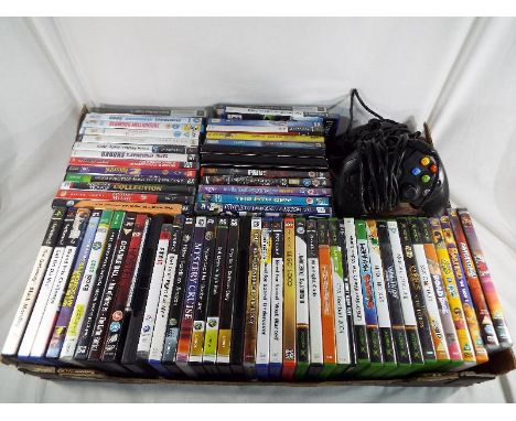 A selection of games console games to include Playstation 2, X-box, PC games, included in the lot is a small collection of DV