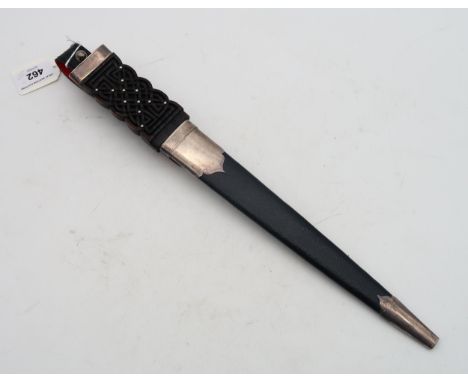 A contemporary highland dirk, with deep-carved oak handle and Edinburgh silver mounts (Alan R Baillie, 1996) Condition Report