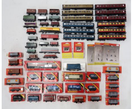 A large and varied selection of Hornby 00 Gauge stock, many boxed; together with a boxed R.152 0-6-0 Diesel Electric Shunter,