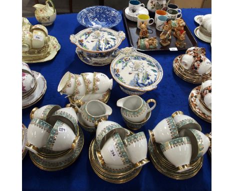 A Spode Italian pattern bowl, two Woods Yo San pattern tureens, a Polish teaset etc Condition Report:Available upon request