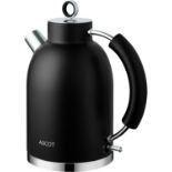 RRP £62.46 ASCOT Electric Kettle 2200W 1.6L Cordless Stainless
