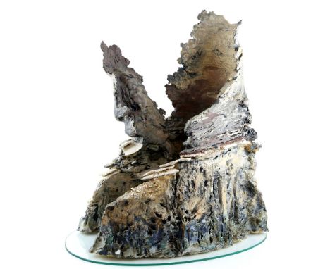 Lesley Maddox McNulty, Face down ceramic sculpture 67cm and a smaller piece 52cm ( with original receipt and paperwork ).    