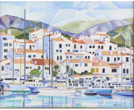 Breebaart, F. Seascape with buildings, signed, oil on canvas, 38 cm x 48 cm. Provenance: Part of  single owner collection of 