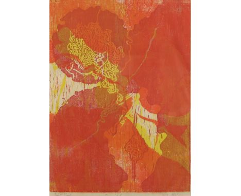 Diane Itter, née Healy (American, 1946 -1989), Abstract print, signed and dated 68. Artist proof, 40cm x 30cm Diane Itter Hea
