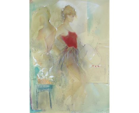 Janet Treby, limited edition print 'Study of Dancers I', 189/385, signed, and 'Study of Dancers II', 152/385, (2).    