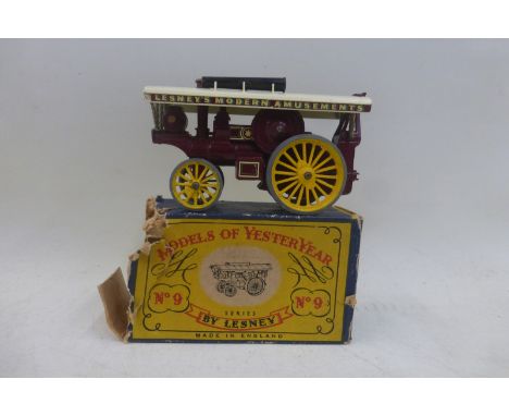 MATCHBOX - Models of Yesteryear, first series - no. 9 Fowler Showmans Engine, 1959, near mint and boxed.