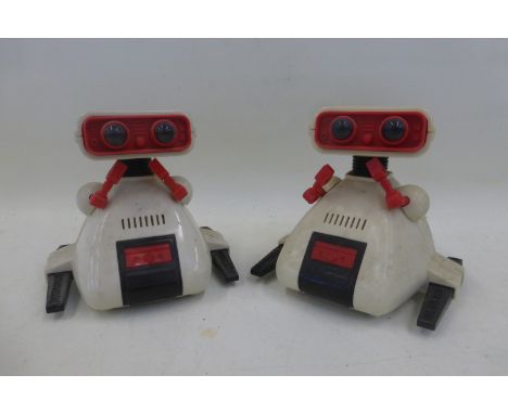 Two Tomy 'My Robot' OMS-B models, made in Malaysia.