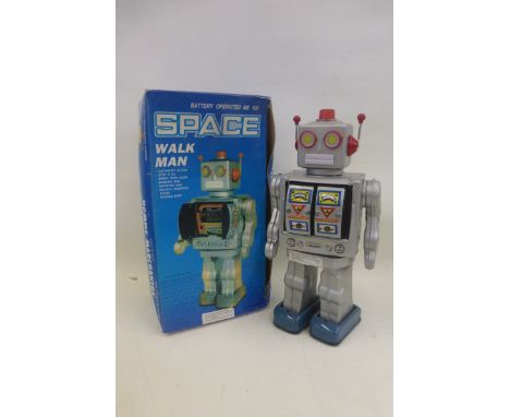 A Chinese boxed tinplate Space Walk Man robot. 