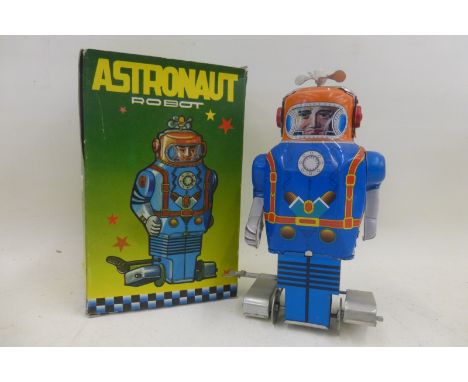 A boxed Chinese astronaut robot, boxed. 