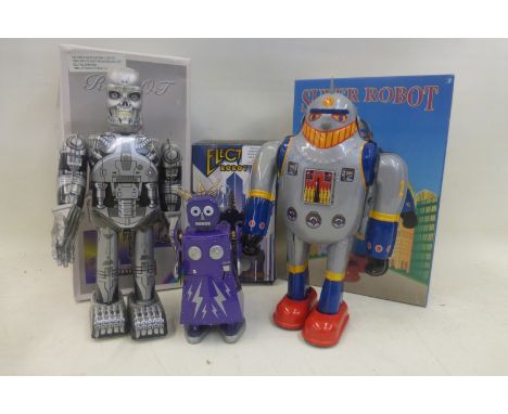 A boxed Chinese Super Robot and two others.