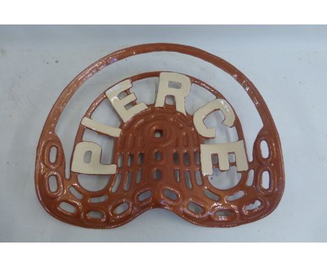 A Pierce tractor/agriculture machine seat, highly restored. 
