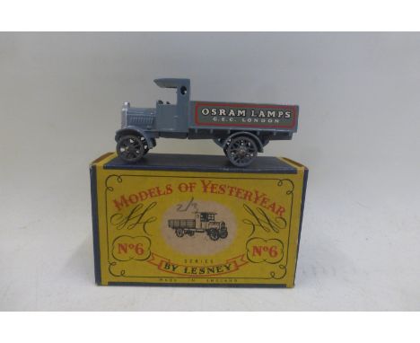 MATCHBOX - Models of Yesteryear, first series - Osram Lamps Lorry, 1959, near mint and boxed.