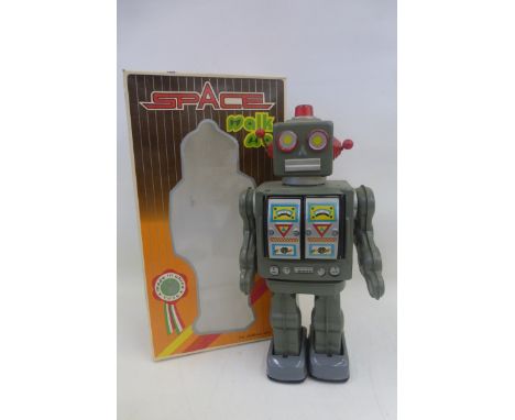 A Chinese tinplate Space Walk Man robot. 