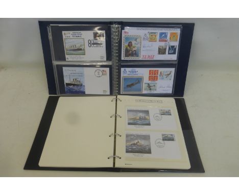 Two albums of mainly military first day covers.