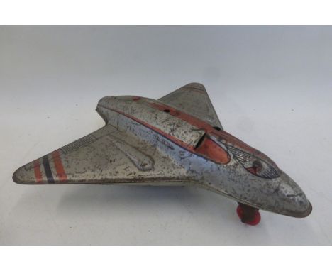 A friction powered tinplate Wonder Set 192, by Wells Brimtoy.