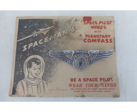 A Space Pilot Wings with Planetary Compass, 1952. 