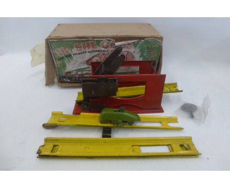 A boxed Golden Gate Production mechanical toy - 'Up she goes'. 