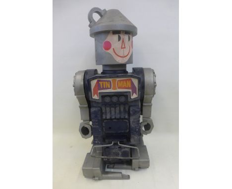 A plastic Wizard of Oz Tin Man robot by Remco Industries Incorporated.