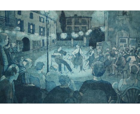 A framed and glazed limited edition etching, signed, titled and numbered. H.53 W.61cm. 