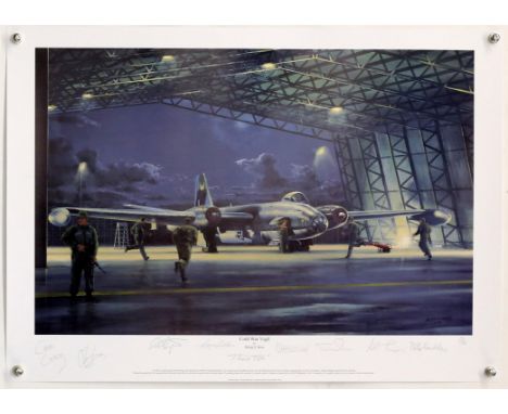 Philip E. West, Cold War Vigil - a limited edition print signed in pencil by Tim Price, Tony Cassidy, Peter Hawksley, Jeremy 