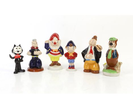 Royal Worcester character figures "Noddy", (5) boxed, together with Wade Collectable ceramics, 12 boxed and a Wade Michelin M